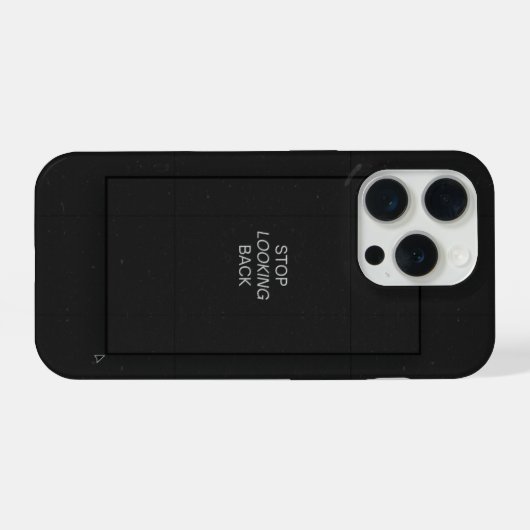 Minimal Black Aesthetic Quote Phone Case iPhoneケース (裏面横)
