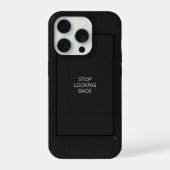 Minimal Black Aesthetic Quote Phone Case iPhoneケース (裏面)