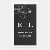 Minimal Black and White Personalized Wedding  (正面)