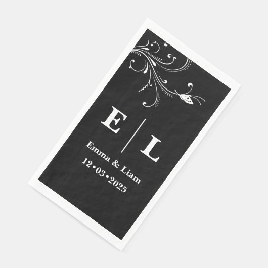 Minimal Black and White Personalized Wedding  (コーナー)