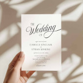 Minimal Black and White Wedding Invitation 招待状