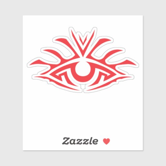 Minimal Black Ink Tattoo Style Artwork シール (シート)