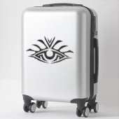 Minimal Black Ink Tattoo Style Artwork シール (スーツケース)