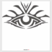 Minimal Black Ink Tattoo Style Artwork シール (シート)