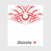 Minimal Black Ink Tattoo Style Artwork シール (シート)