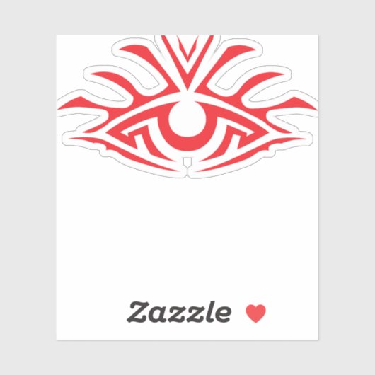 Minimal Black Ink Tattoo Style Artwork シール (シート)