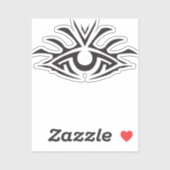 Minimal Black Ink Tattoo Style Artwork シール (シート)