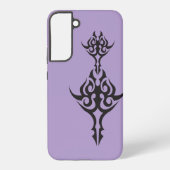 Minimal Black Ink Tattoo Style Artwork Samsung Galaxyケース (裏面)