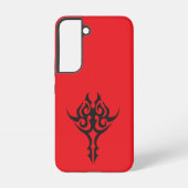 Minimal Black Ink Tattoo Style Artwork Samsung Galaxyケース (裏面)