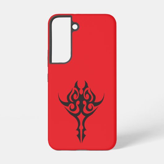 Minimal Black Ink Tattoo Style Artwork Samsung Galaxyケース (裏面)