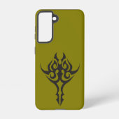 Minimal Black Ink Tattoo Style Artwork Samsung Galaxyケース (裏面)