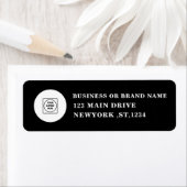 Minimal Black Office Business Branding Design ラベル (インサイチュ)
