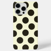 Minimal Black Polka Dot Pattern Case-Mate iPhoneケース (裏面)