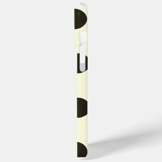 Minimal Black Polka Dot Pattern Case-Mate iPhoneケース (裏面 / 左)