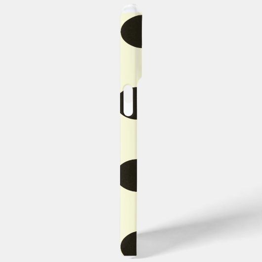 Minimal Black Polka Dot Pattern Case-Mate iPhoneケース (裏面 / 右)