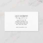 Minimal Black White 名刺 (裏面)