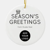 Minimal Black & White Boutique Ornament セラミックオーナメント (正面)