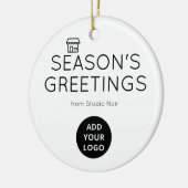 Minimal Black & White Boutique Ornament セラミックオーナメント (左)