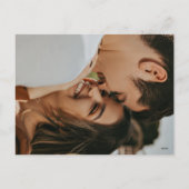 Minimal Black White Calligraphy Wedding Invitation シーズンポストカード (裏面)