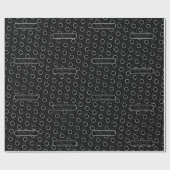 Minimal Black & White Camera Pattern Photography ラッピングペーパー (フラット)