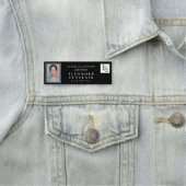 Minimal Black White Script Lash Photo Logo 名札 (インサイチュ)