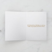 Minimal Blue & Gold Mosque Skyline Eid Mubarak  カード (内部)