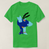 Minimal Blue Meanie  Tシャツ (デザイン正面)