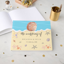 Minimal Blue Ocean Summer Wedding ゲストブック