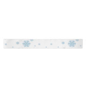 Minimal Blue Snowflakes Holiday Satin Ribbon サテンリボン (正面)