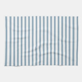 Minimal Blue Stripes Modern Pattern Design キッチンタオル (横)