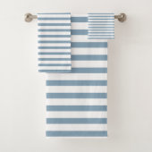 Minimal Blue Stripes Modern Pattern Design バスタオルセット (インサイチュ)