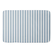 Minimal Blue Stripes Modern Pattern Design バスマット (正面)