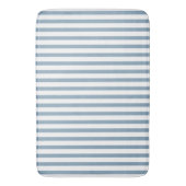 Minimal Blue Stripes Modern Pattern Design バスマット (正面縦)