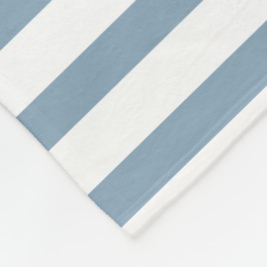 Minimal Blue Stripes Modern Pattern Design フリースブランケット (角)