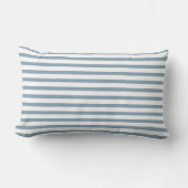 Minimal Blue Stripes Modern Pattern Design ランバークッション (正面)