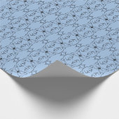 Minimal Blue Symmetry Pattern | Abstract Animal ラッピングペーパー (角)