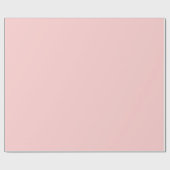 Minimal Blush Pink Solid Design ラッピングペーパー (フラット)