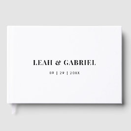 Minimal Bold Couples Wedding ゲストブック