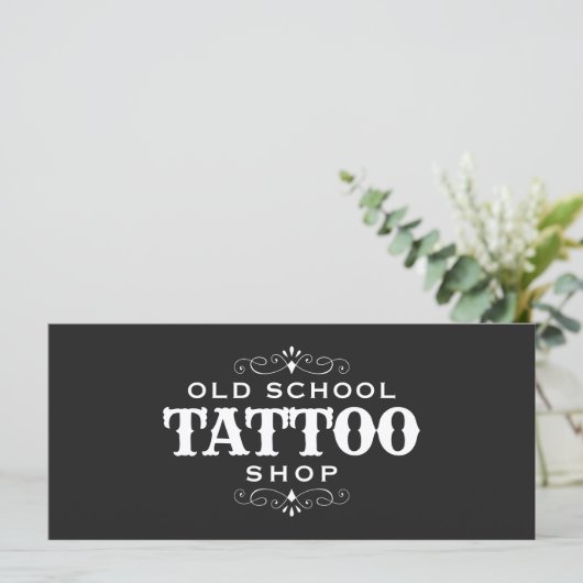 Minimal Bold Tattoo Artist Gift Certification  (スタンド正面)