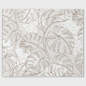 Minimal botanical art seamless pattern. Tropical m ラッピングペーパー (フラット)