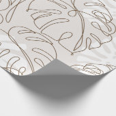 Minimal botanical art seamless pattern. Tropical m ラッピングペーパー (角)