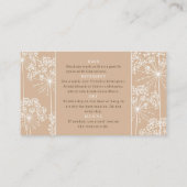Minimal Botanical Care Instructions Card  名刺 (裏面)