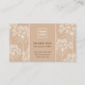 Minimal Botanical Care Instructions Card  名刺 (正面)