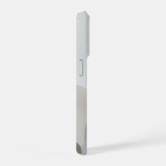 Minimal Botanical Layers – Calm Neutral Abstract  iPhoneケース (右側面)