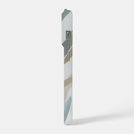 Minimal Botanical Layers – Calm Neutral Abstract  iPhoneケース (左側面)