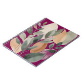 Minimal Botanical Leaf Pattern ノートブック (左側)