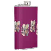 Minimal Botanical Leaf Pattern フラスク (右)