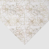 Minimal Botanical Line Art Pattern (1) 薄葉紙 (詳細)