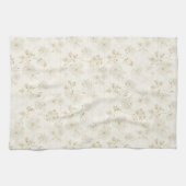 Minimal Botanical Line Art Pattern (2) キッチンタオル (横)