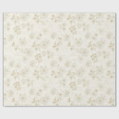 Minimal Botanical Line Art Pattern (2) ラッピングペーパー (フラット)